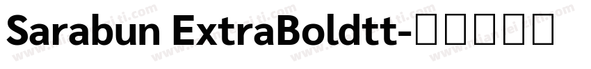 Sarabun ExtraBoldtt字体转换